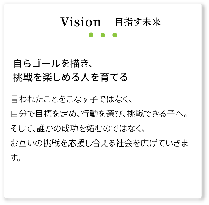 Vision 目指す未来